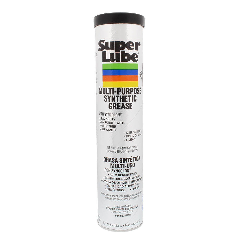 Grasa sintética multiusos Super Lube con Syncolon - Cartucho de 14,1 oz [41150]