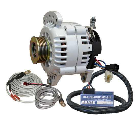 Alternador Balmar 120 AMP 12V 3.15" Sillín de doble pie K6 Regulador de polea Sensor de temperatura [60-YP-MC-120-K6]