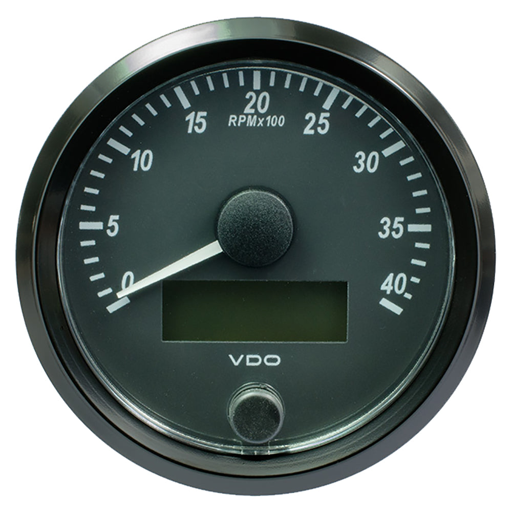 Tacómetro VDO SingleViu de 80 mm (3-1/8") - 4.000 RPM [A2C3832990030]