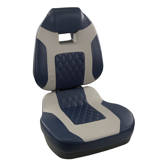 Springfield Asiento plegable con respaldo alto Fish Pro II - Azul/Gris [1041419]