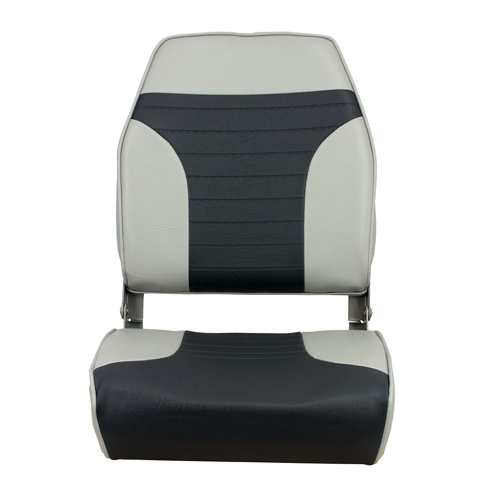 Asiento plegable multicolor con respaldo alto Springfield - Gris/Carbón [1040663]