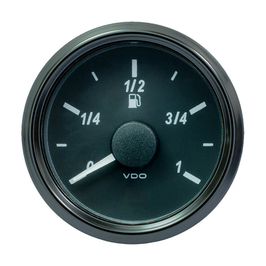 Indicador de nivel de combustible VDO SingleViu de 52 mm (2-1/16") - Euro - 90-5 ohmios [A2C3833110030]