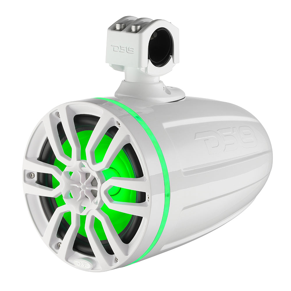 DS18 X Series HYDRO 6.5" Wakeboard Pod Tower Speaker w/RGB LED Light - 300W - White  [NXL-X6TP/WH]