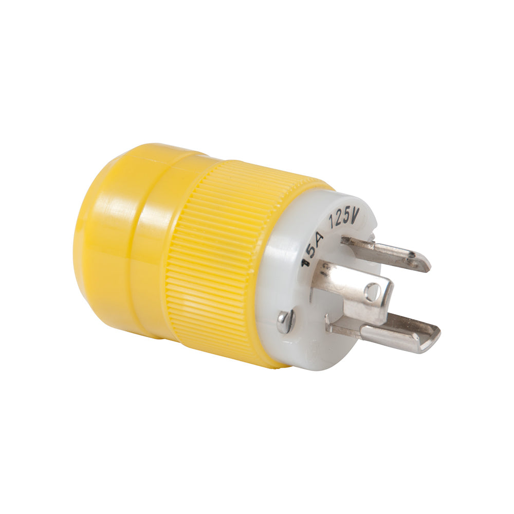 Conector de bloqueo Marinco - 15 A, 125 V - Amarillo [4721CR]