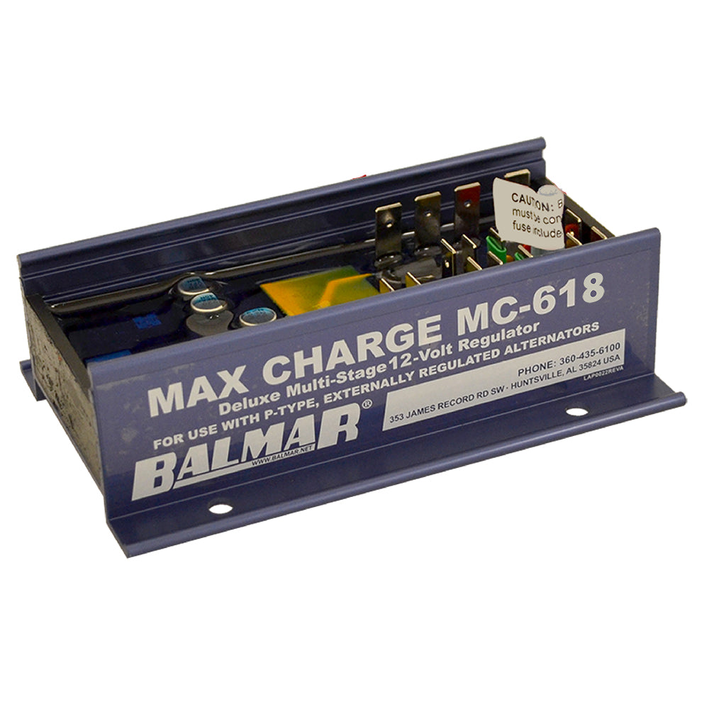 Balmar Max Charge MC618 Regulador multietapa sin arnés - 12 V [MC-618]