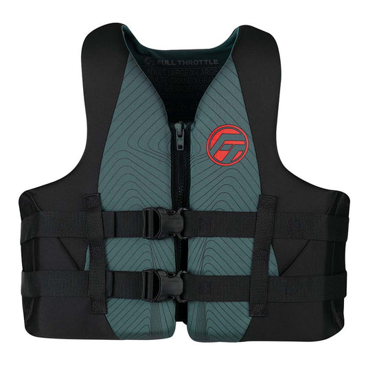 Chaleco salvavidas de secado rápido para adultos Full Throttle - S/M - Gris/Negro [142100-701-030-22]