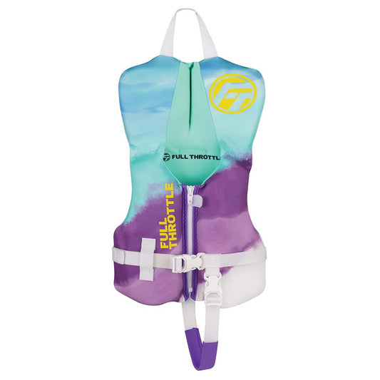 Chaleco salvavidas infantil con espalda flexible y secado rápido Full Throttle - Aqua [142200-505-000-22]