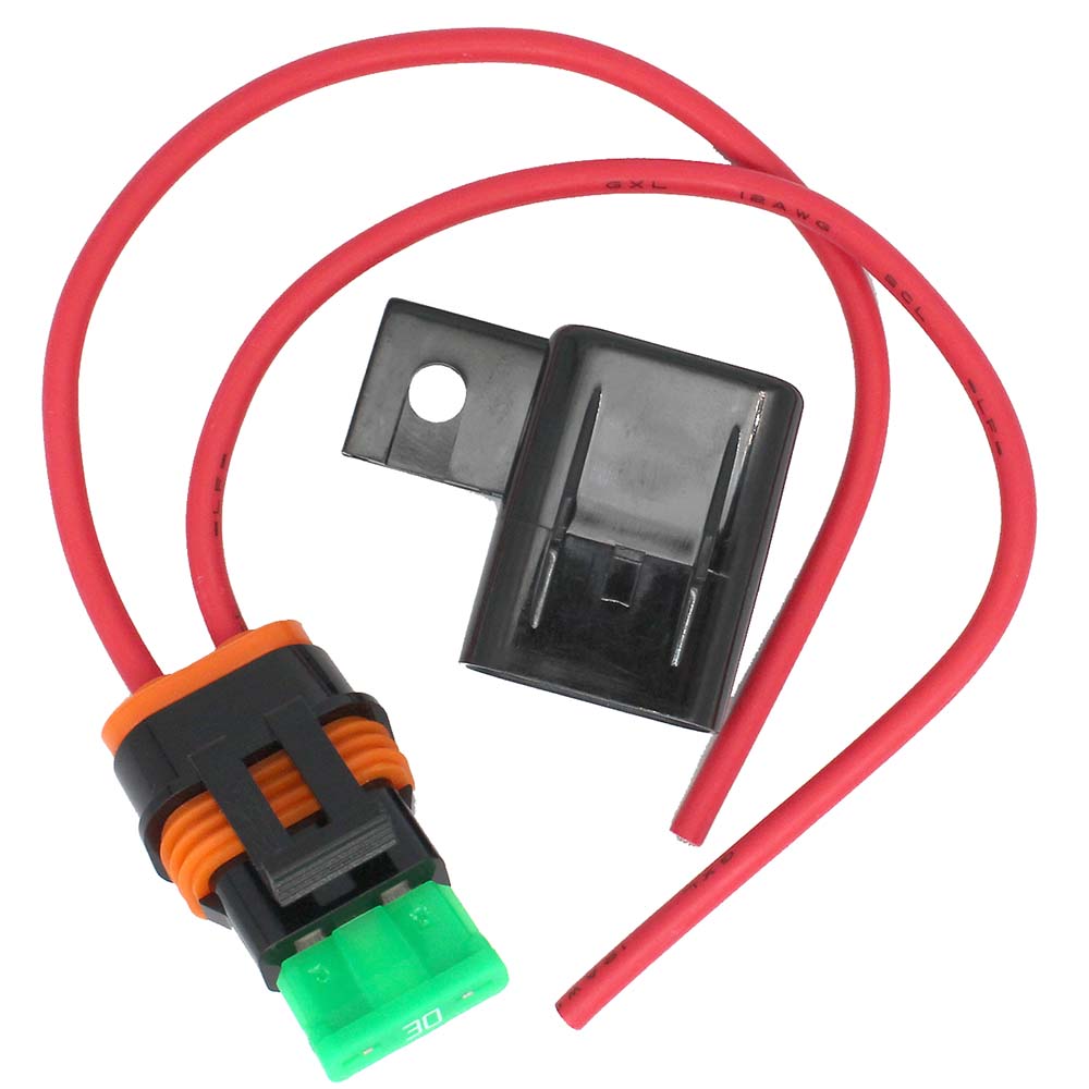 Portafusibles ATO sellado de alta resistencia Cole Hersee - 30 A - 12 AWG [FHAS100-BP]