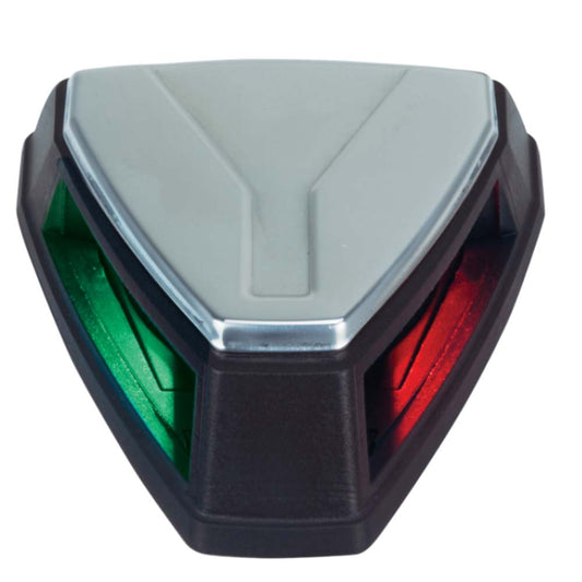 Luz de navegación LED bicolor Perko de 12 V - Negro/acero inoxidable [0655001BLS]