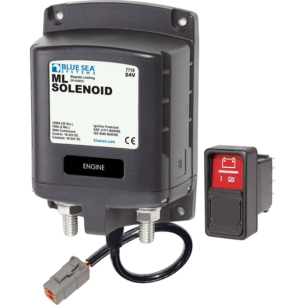 Blue Sea 7719100 - ML-Series Solenoid Switch - Deutsch Connector - 24V  [7719100]