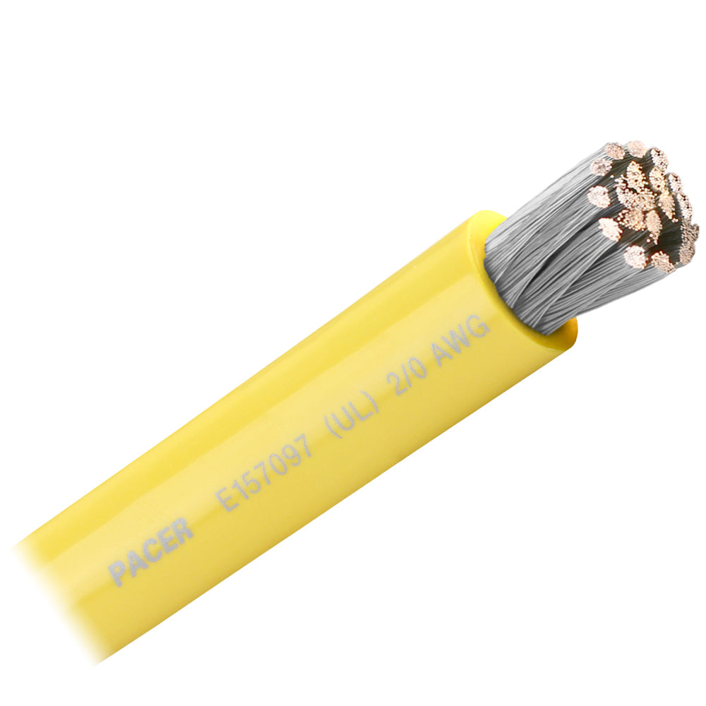 Cable de batería Pacer amarillo 2/0 AWG - Vendido por pie [WUL2/0YL-FT]