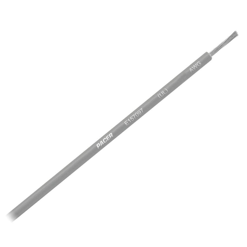 Pacer Grey 14 AWG Primary Wire - 25  [WUL14GY-25]