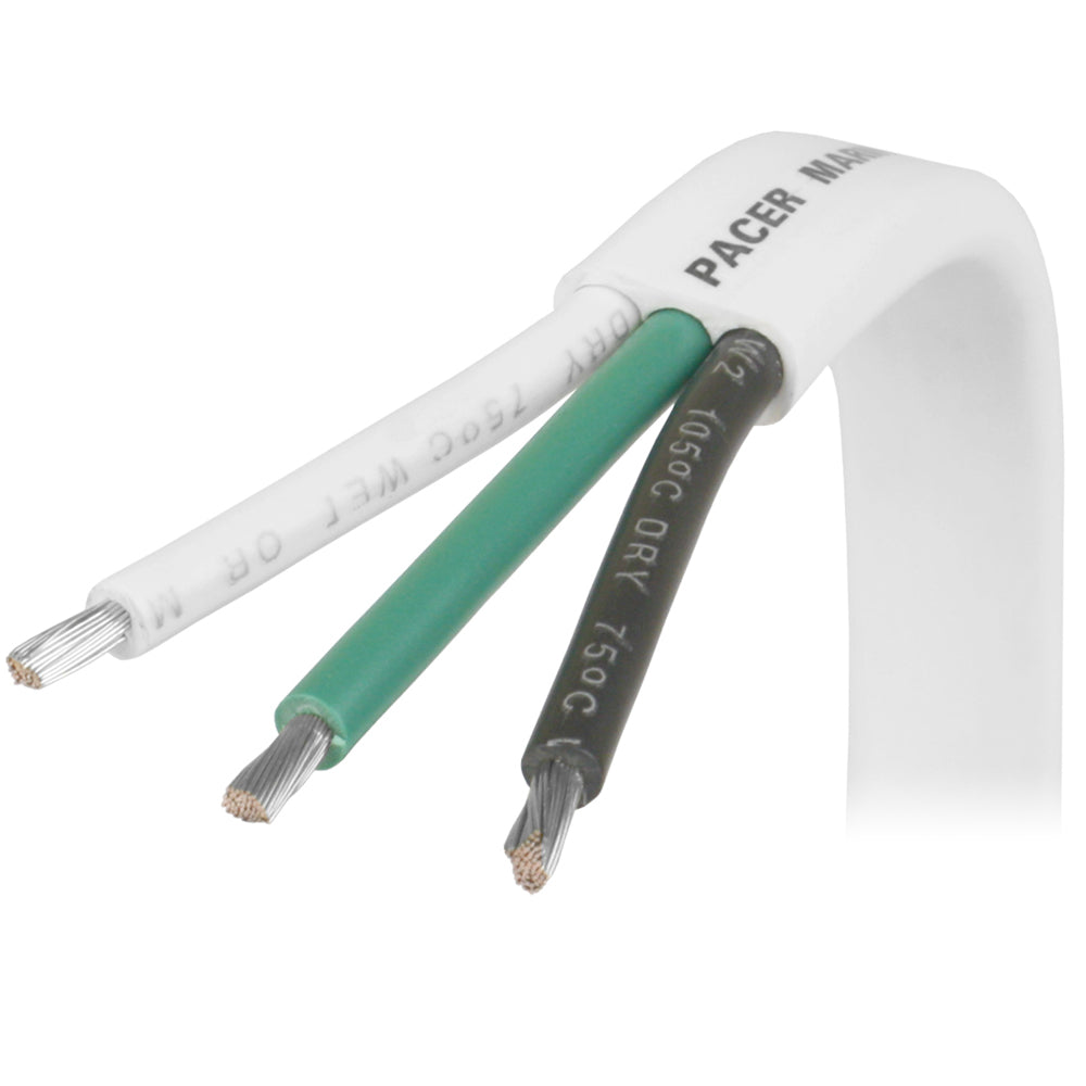 Cable triplex Pacer 12/3 AWG - Negro/Verde/Blanco - 100 [W12/3-100]