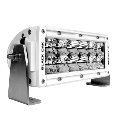 Barra de luces combinada de doble fila Black Oak Pro Series de 6" - Blanco [6CM-D5OS]