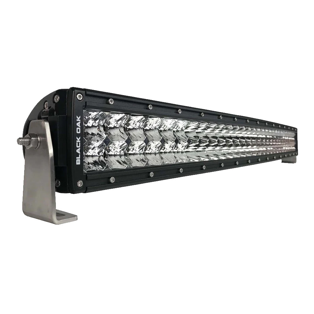 Barra de luces combinada de doble fila curvada Black Oak Pro Series de 30" - Negra [30CC-D5OS]