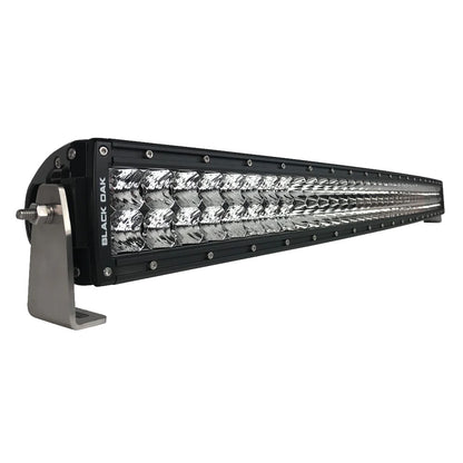 Black Oak Pro Series Barra de luces curvada de doble fila combinada de 40" - Negra [40CC-D5OS]