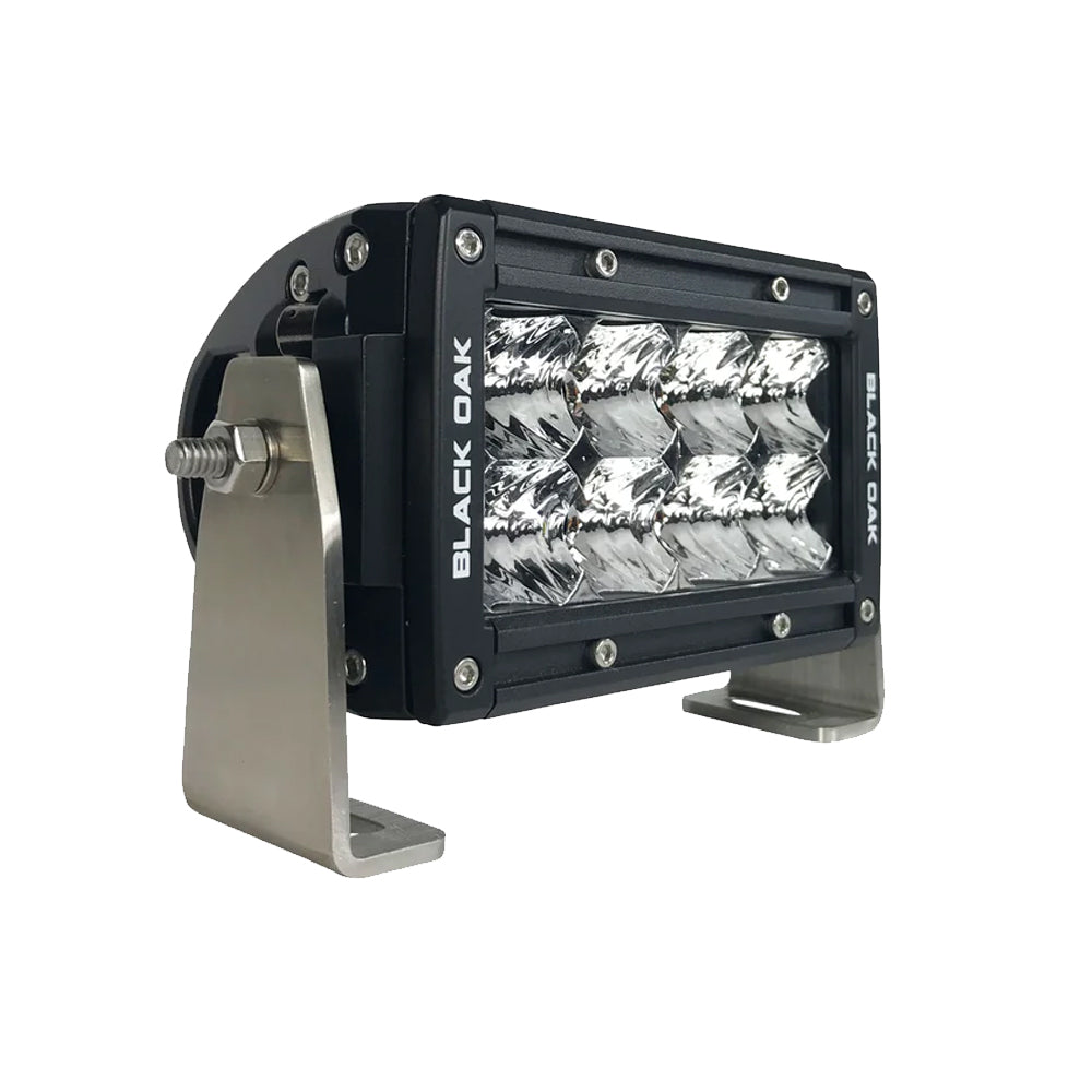 Barra de luces de 4" con inundación de doble fila Black Oak Pro Series - Negro [4F-D5OS]