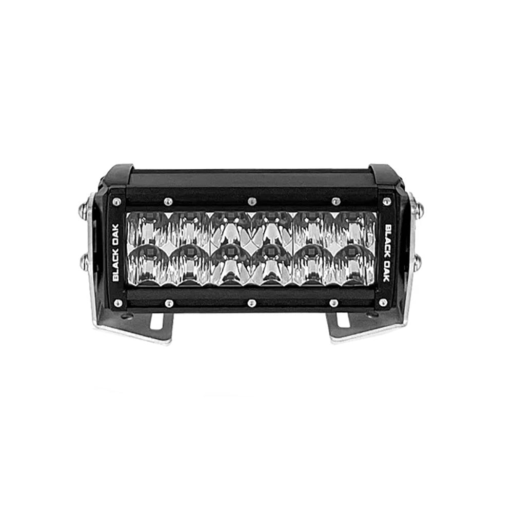 Barra de luces combinada de doble fila Black Oak Pro Series de 6" - Negro [6C-D5OS]