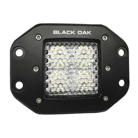 Foco reflector empotrado de 2" Black Oak Pro Series - Negro [2F-FPOD10CR]