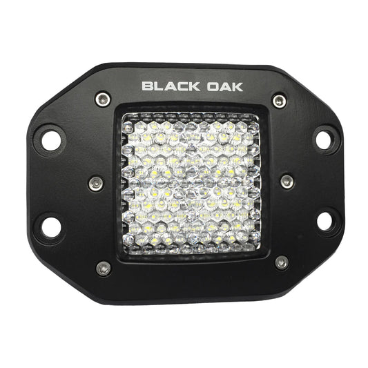 Luz difusa empotrada de 2" Black Oak Pro Series - Negro [2D-FPOD10CR]