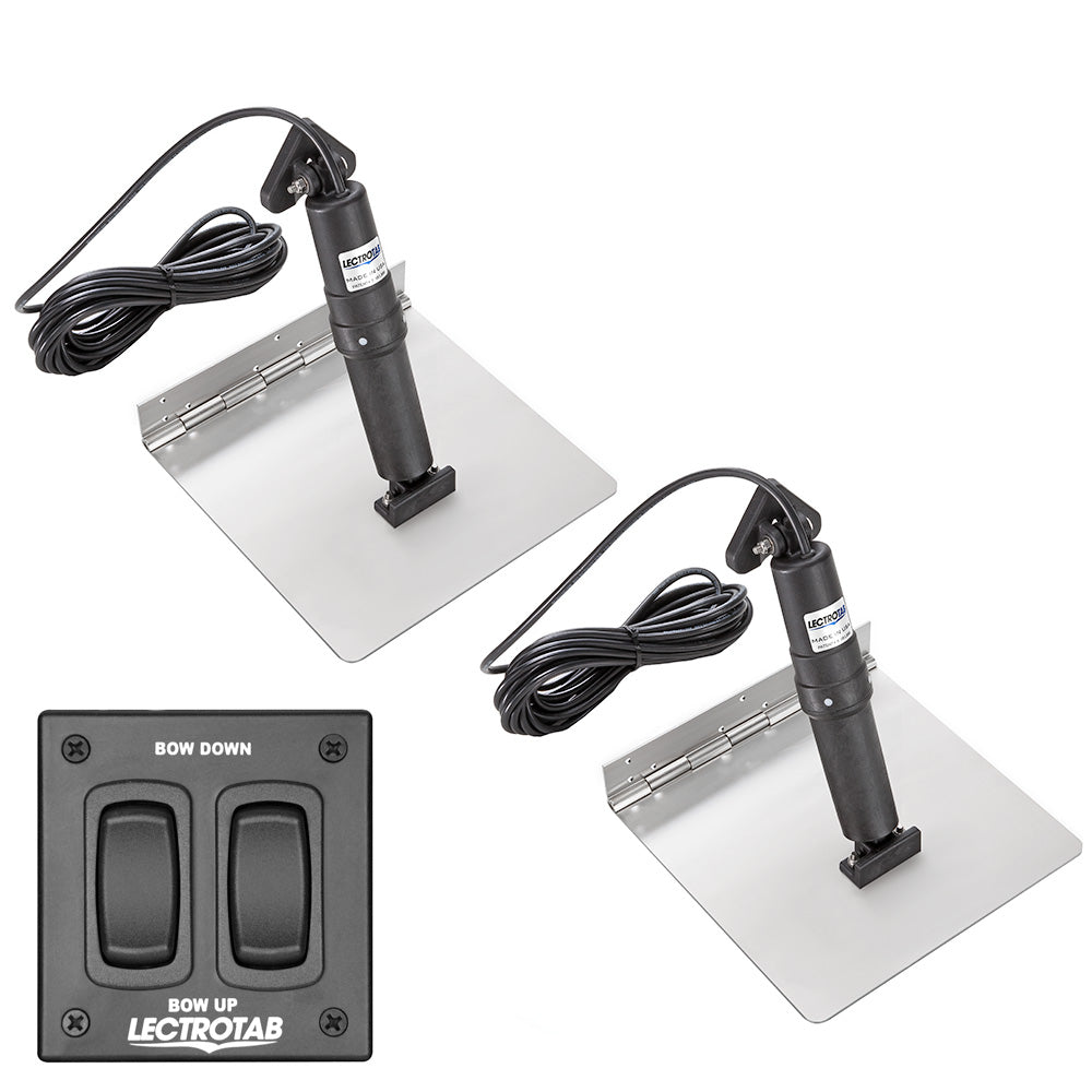 Lectrotab XKA Stainless Steel Trim Tab Kit w/Rocker Switch - 9 x 24  [XKAF9X24]