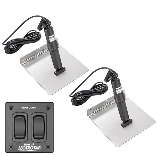 Lectrotab XKA Stainless Steel Trim Tab Kit w/Rocker Switch - 9 x 24  [XKAF9X24]