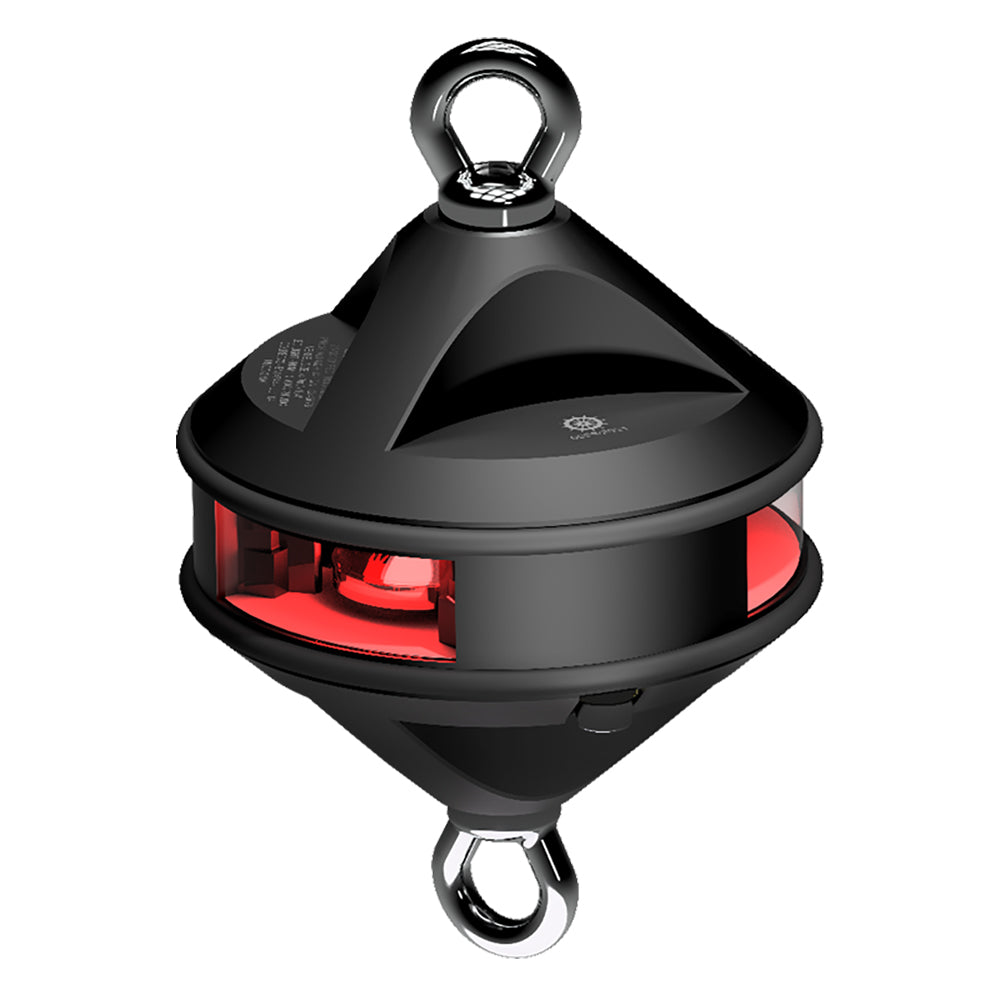 Lopolight Series 200-014 - Luz de polipasto - 2NM - Rojo - Carcasa negra [200-014G2-H1C-B]