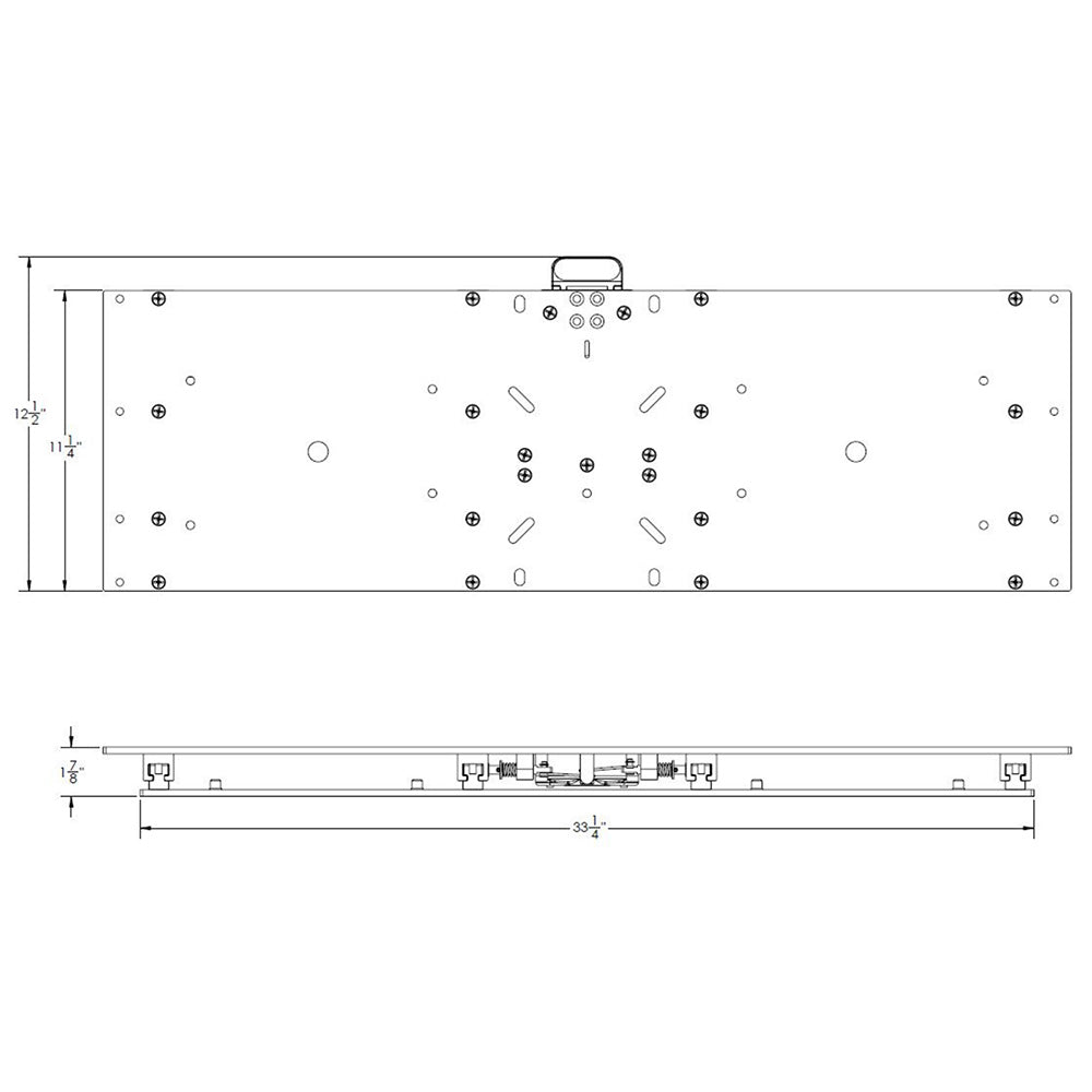 Deslizamiento manual del asiento TACO de 11-1/8" x 36" [M20-3611]