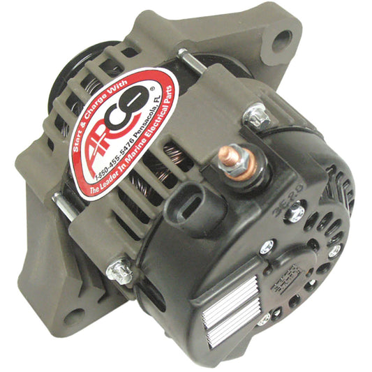 Alternador fueraborda de repuesto ARCO Marine Premium con polea multiranura - 12 V 50 A [20850]