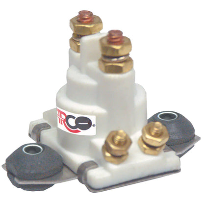 Solenoide fueraborda marino ARCO con base plana aislada y carcasa blanca [SW097]