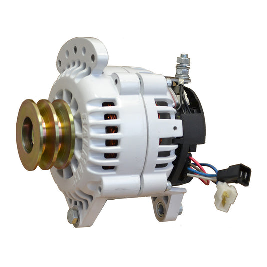 Alternador Balmar 100 AMP 12 V 3.15" Polea de sillín de doble pie con tierra aislada [60-100-DV]