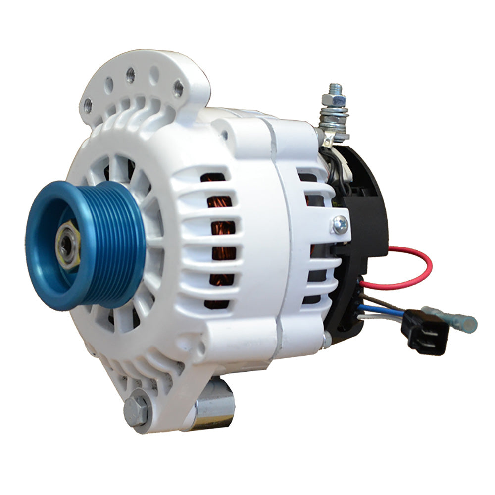 Alternador Balmar 120 AMP 12 V 1-2" Polea J10 de montaje de eje de un solo pie con tierra aislada [621-120-J10]