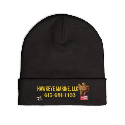 Embroidered Knit Beanie — Hawkeye Marine LLC Logo & Phone Number