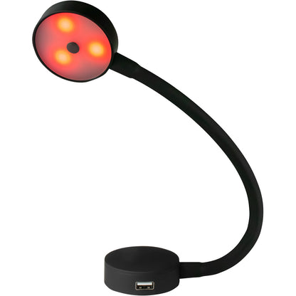 Luz LED de día/noche con cuello flexible Sea-Dog con toma USB - Luz blanca roja [404939-3]