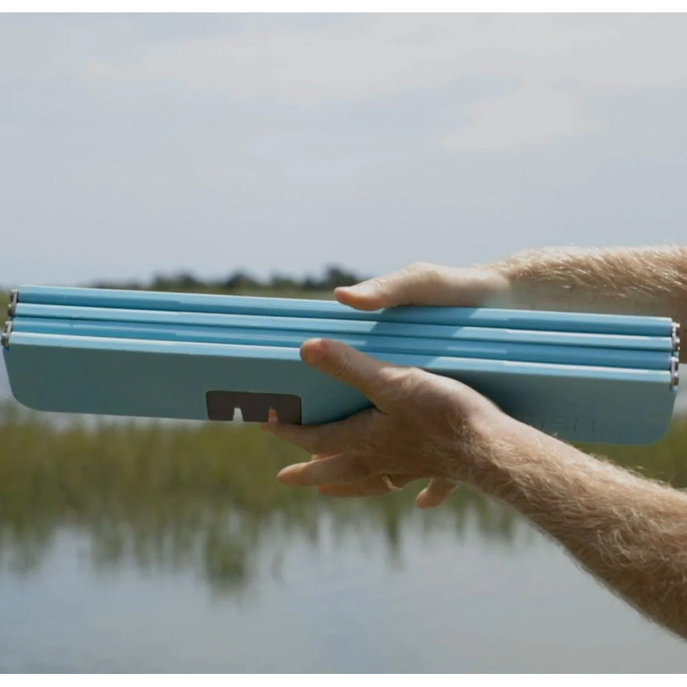 Tabla de cortar plegable Toadfish XL Stowaway con afilador de cuchillos incorporado - Verde azulado [1086]