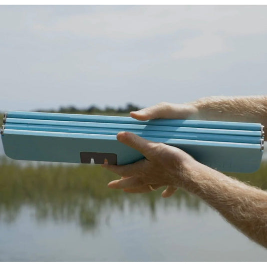 Tabla de cortar plegable Toadfish XL Stowaway con afilador de cuchillos incorporado - Verde azulado [1086]