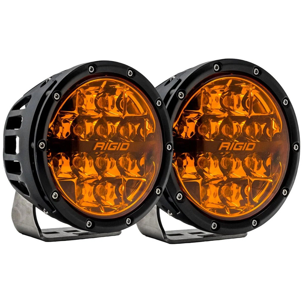 RIGID Industries 360 Series Spot de 6" con lente Pro ámbar - Par [36210]