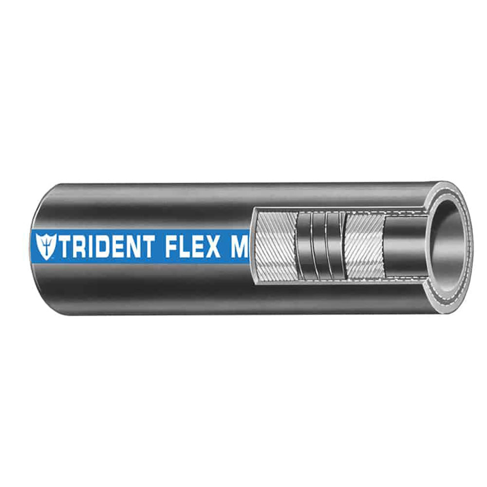 Manguera de agua de escape húmedo Trident Marine de 1" x 50 Coil Flex Marine - Negra [100-1006]