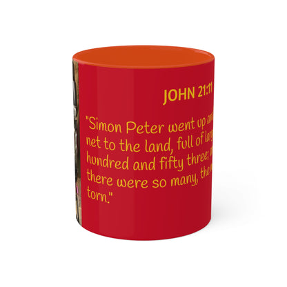 Hawkeye Marine - John 21:11 Colorful Mugs, 11oz