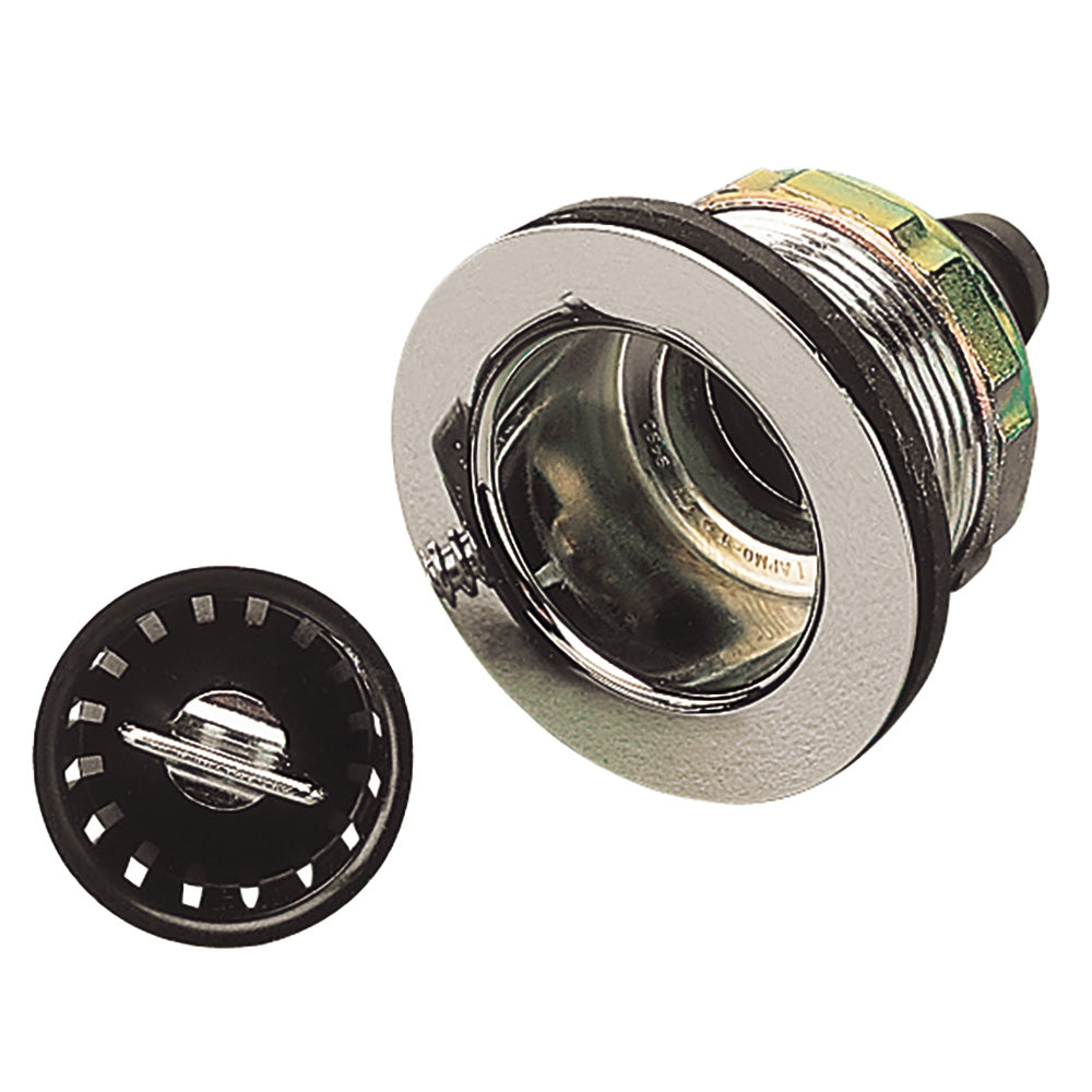 Desagüe para fregadero Sea-Dog con filtro para aberturas de 2" - Púa de 5/8" [517526-1]