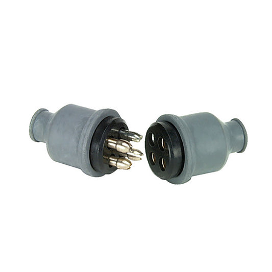 Cole Hersee Conector de enchufe de 4 polos con tapa de goma [M-115-BP]