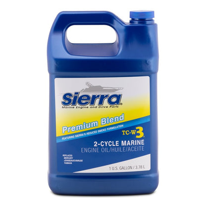 Sierra 18-9500-3 Premium Blend TC-W3 2-Cycle Marine Oil – 1 Gallon