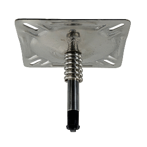 SPRINGFIELD KINGPIN™ 7" X 7" SEAT MOUNT W/SPRING - POLISHED