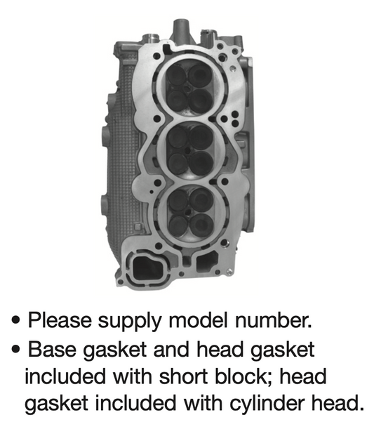 Yamaha VF200-250HP V6 SHO 4.2L Cylinder Head years 2010-2025