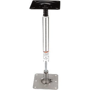 Attwood SWIVL-EZE LOCK'N-PIN 3/4" PEDESTAL KIT 13" POST 7" X 7" STAINLESS STEEL BASE PLATE THREADED