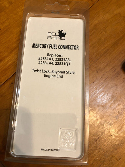 Mercury 3/8" Fuel Connector FEMALE Aluminum cast ENGINE END bayonet type connector for Mercury 22831Q3