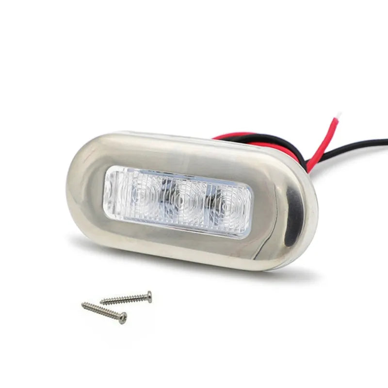 4 Uds barco popa 3 luz LED luz trasera yate cabina cubierta travesaño lámpara de cortesía 12V