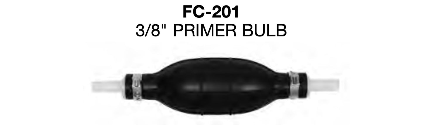 Bombilla de cebado de combustible fueraborda de 3/8" Red Rhino FC-201 fabricada en EE. UU. Bombilla de cebado de baja permeación 5008586