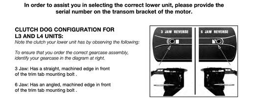 Mercury Optimax DFI Lower unit (3 Cyl.)  70-115HP years 2004-2018