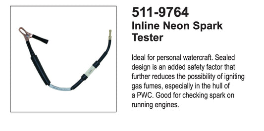 Inline neon spark tester